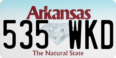 AR license plate 535WKD