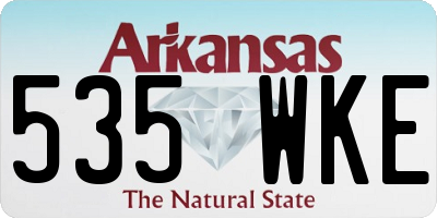 AR license plate 535WKE