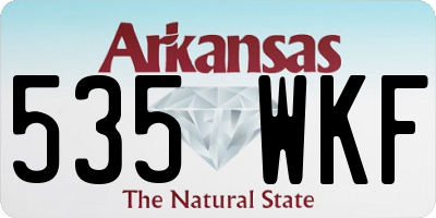 AR license plate 535WKF