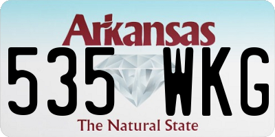 AR license plate 535WKG