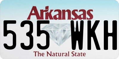 AR license plate 535WKH