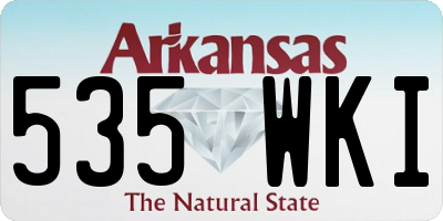 AR license plate 535WKI