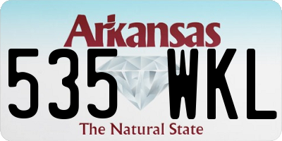 AR license plate 535WKL