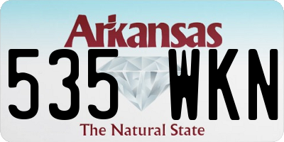 AR license plate 535WKN