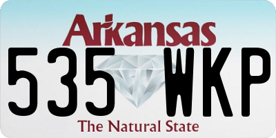 AR license plate 535WKP