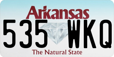 AR license plate 535WKQ