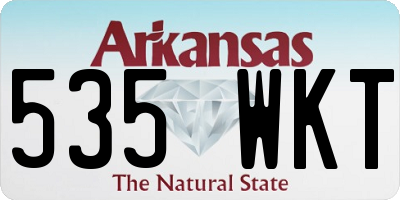 AR license plate 535WKT