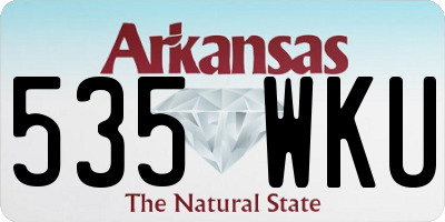 AR license plate 535WKU