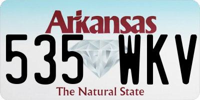AR license plate 535WKV