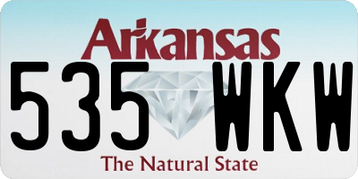 AR license plate 535WKW
