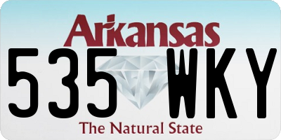 AR license plate 535WKY