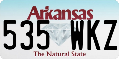 AR license plate 535WKZ