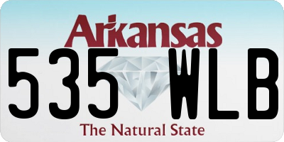 AR license plate 535WLB