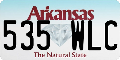 AR license plate 535WLC