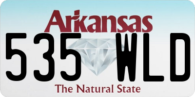 AR license plate 535WLD