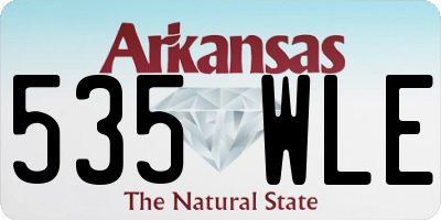 AR license plate 535WLE