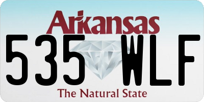 AR license plate 535WLF