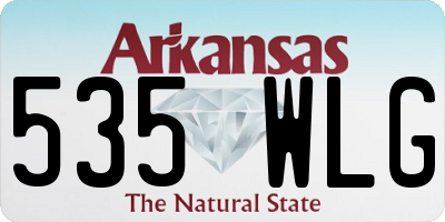 AR license plate 535WLG
