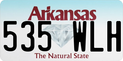 AR license plate 535WLH
