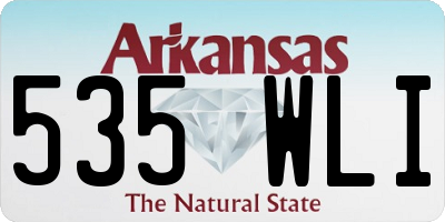 AR license plate 535WLI