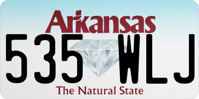 AR license plate 535WLJ