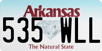 AR license plate 535WLL