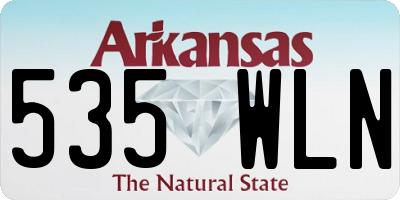 AR license plate 535WLN