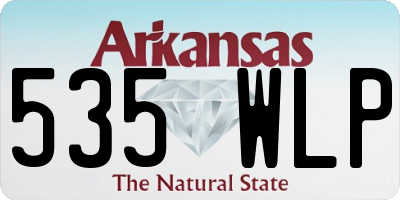 AR license plate 535WLP