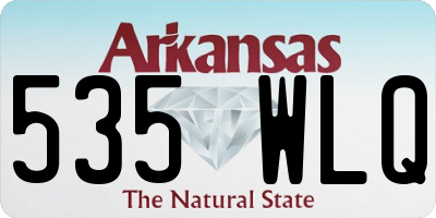 AR license plate 535WLQ
