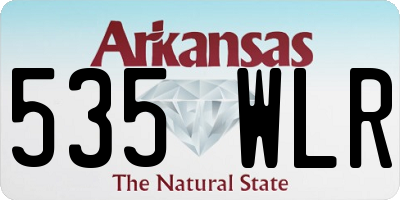 AR license plate 535WLR