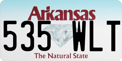 AR license plate 535WLT