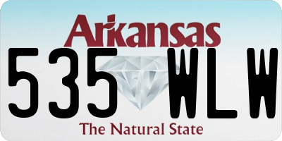 AR license plate 535WLW