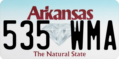 AR license plate 535WMA
