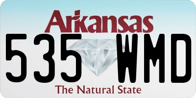 AR license plate 535WMD