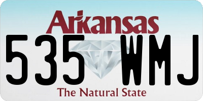 AR license plate 535WMJ