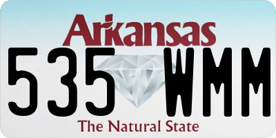 AR license plate 535WMM