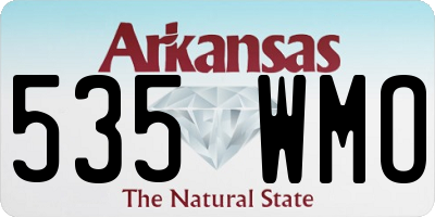 AR license plate 535WMO
