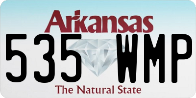 AR license plate 535WMP