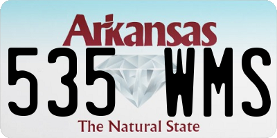 AR license plate 535WMS