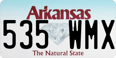 AR license plate 535WMX