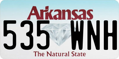 AR license plate 535WNH