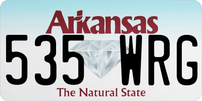 AR license plate 535WRG