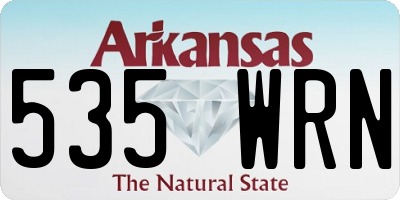 AR license plate 535WRN