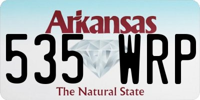 AR license plate 535WRP