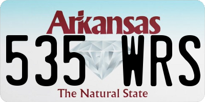 AR license plate 535WRS