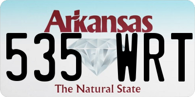AR license plate 535WRT