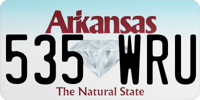 AR license plate 535WRU