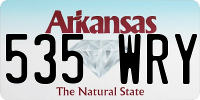 AR license plate 535WRY