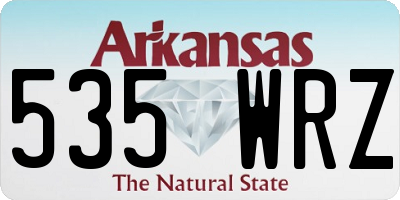 AR license plate 535WRZ