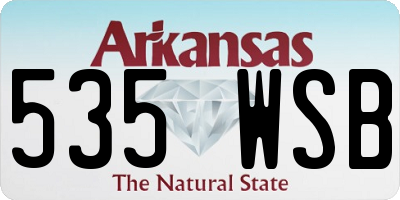 AR license plate 535WSB